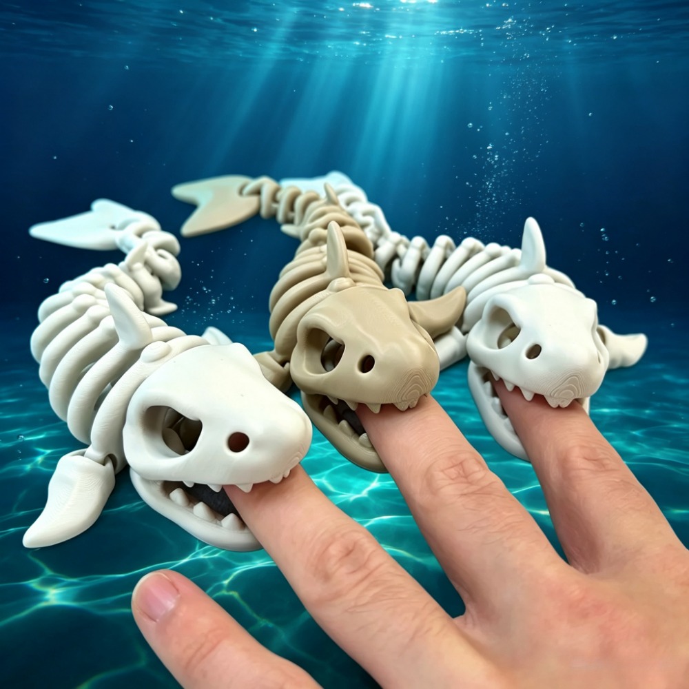 Aquarium Fish To Buy - Dekorasi Akuarium Kerangka Hiu, Ornamen Berartikulasi,