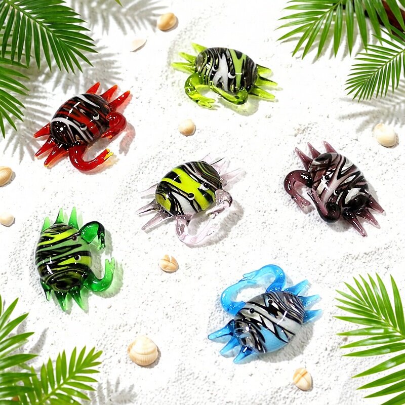 Aquarium Fish Japan - Figurin Kepiting Kaca Mini Lucu Buatan