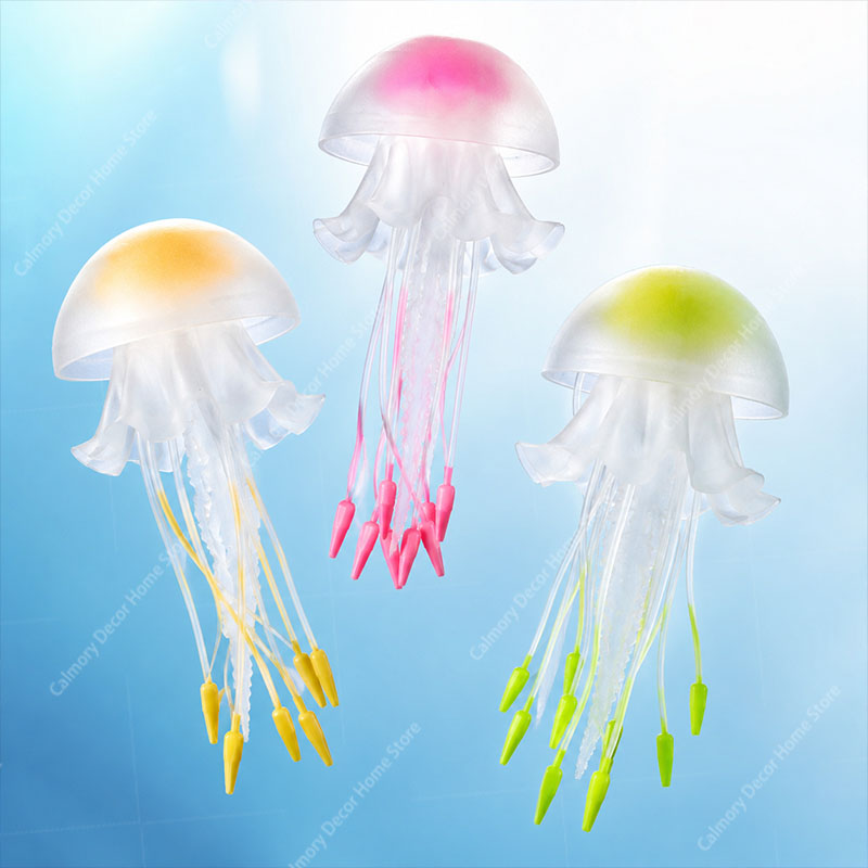 Aquarium Fish Marine - Dekorasi Akuarium Ubur-ubur Efek Fluoresensi Mengambang