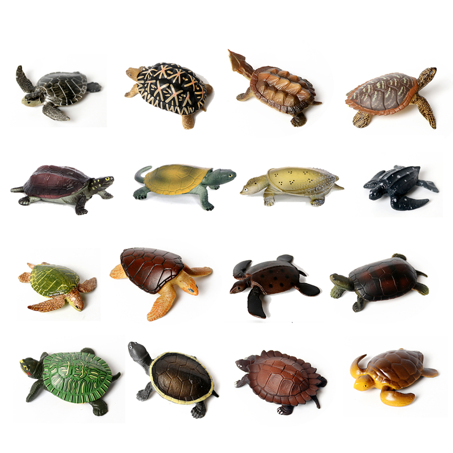 Aquarium Fish Marine - Miniatur realistis kehidupan laut Model kura-kura