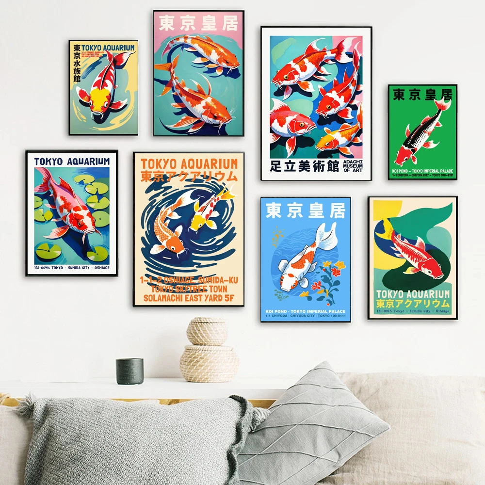 Poster Ikan Koi Akuarium Jepan - Fish In Aquarium Picture ulasan dan harga
