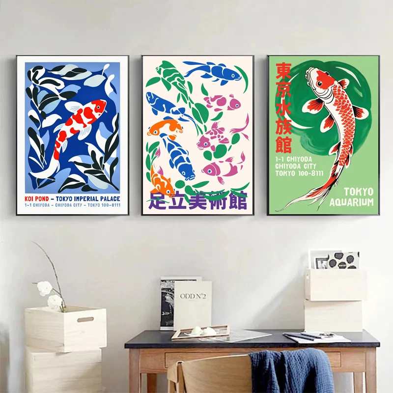 Poster Ikan Koi Akuarium Jepan - Fish In Aquarium Picture ulasan dan harga