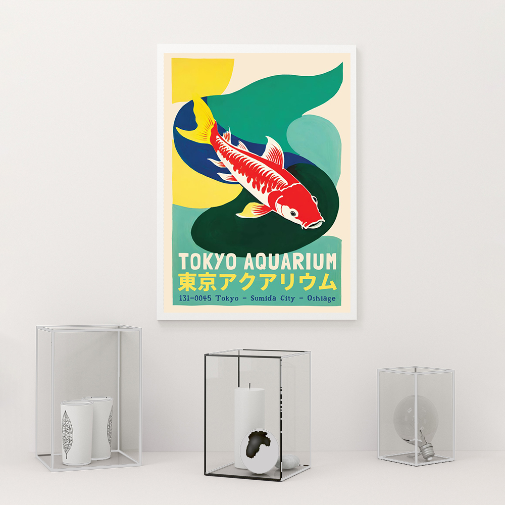 Poster Pameran Akuarium Tokyo  - Aquarium Fish Poster ulasan dan harga