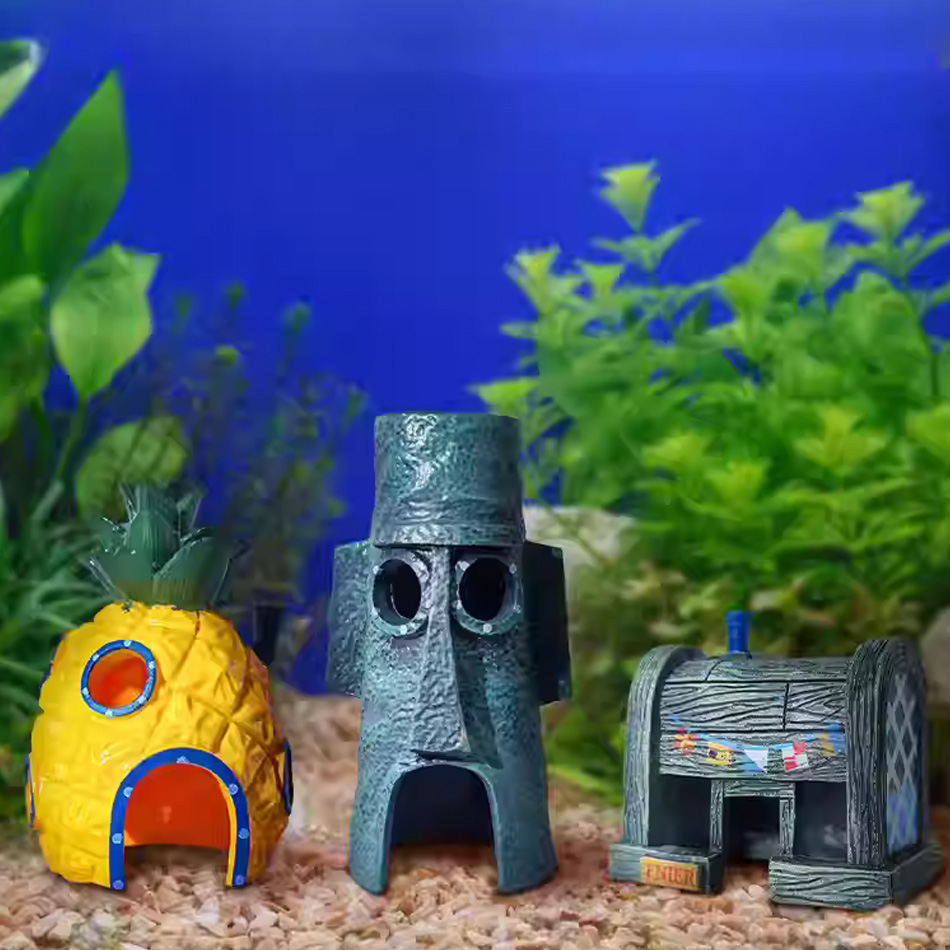 3pcs Dekorasi Akuarium Karakte - Aquarium Fish Japan ulasan dan harga