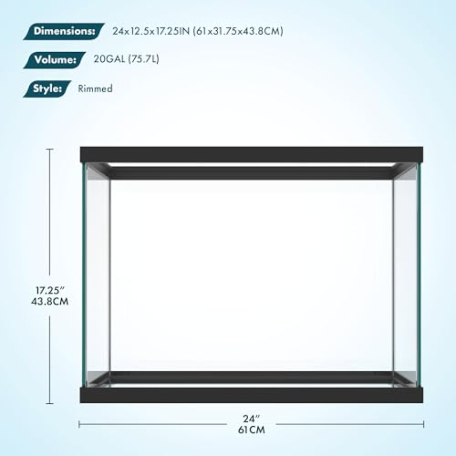 Akuarium Kaca 20 Galon - 24 x  - Aquarium Fish Big ulasan dan harga