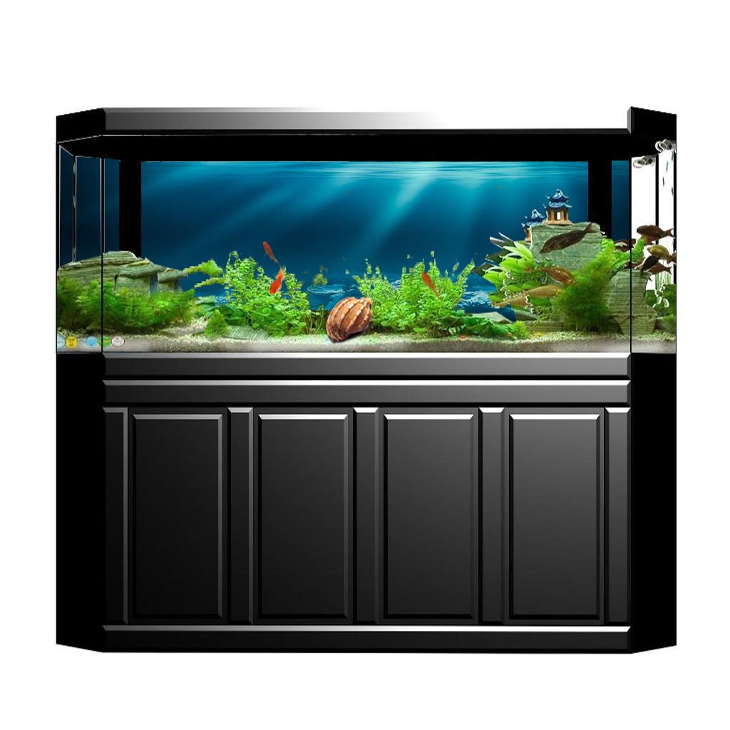 Stiker Poster Akuarium PVC 3D  - Fish In Aquarium Picture ulasan dan harga