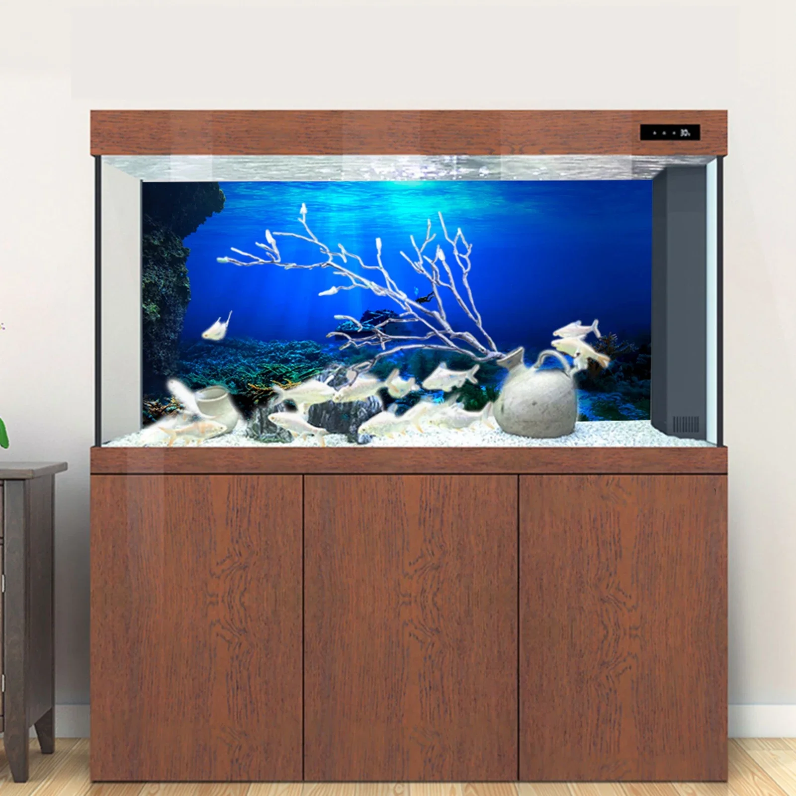 Hutan hujan akuarium Poster la - Fish In Aquarium Picture ulasan dan harga