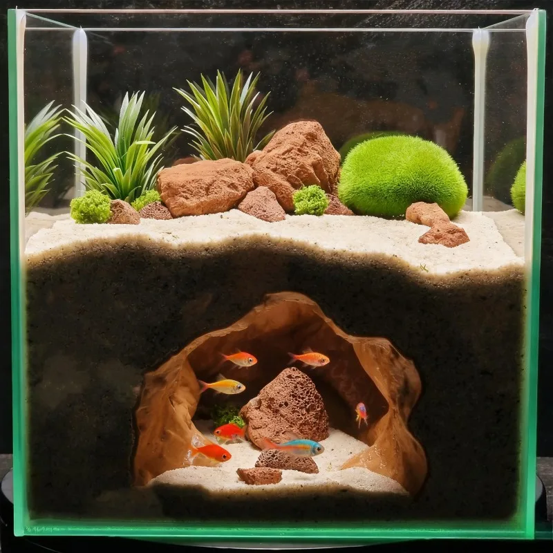 Ornamen Akuarium Gua Lubang Ai - Aquarium Fish Marine ulasan dan harga