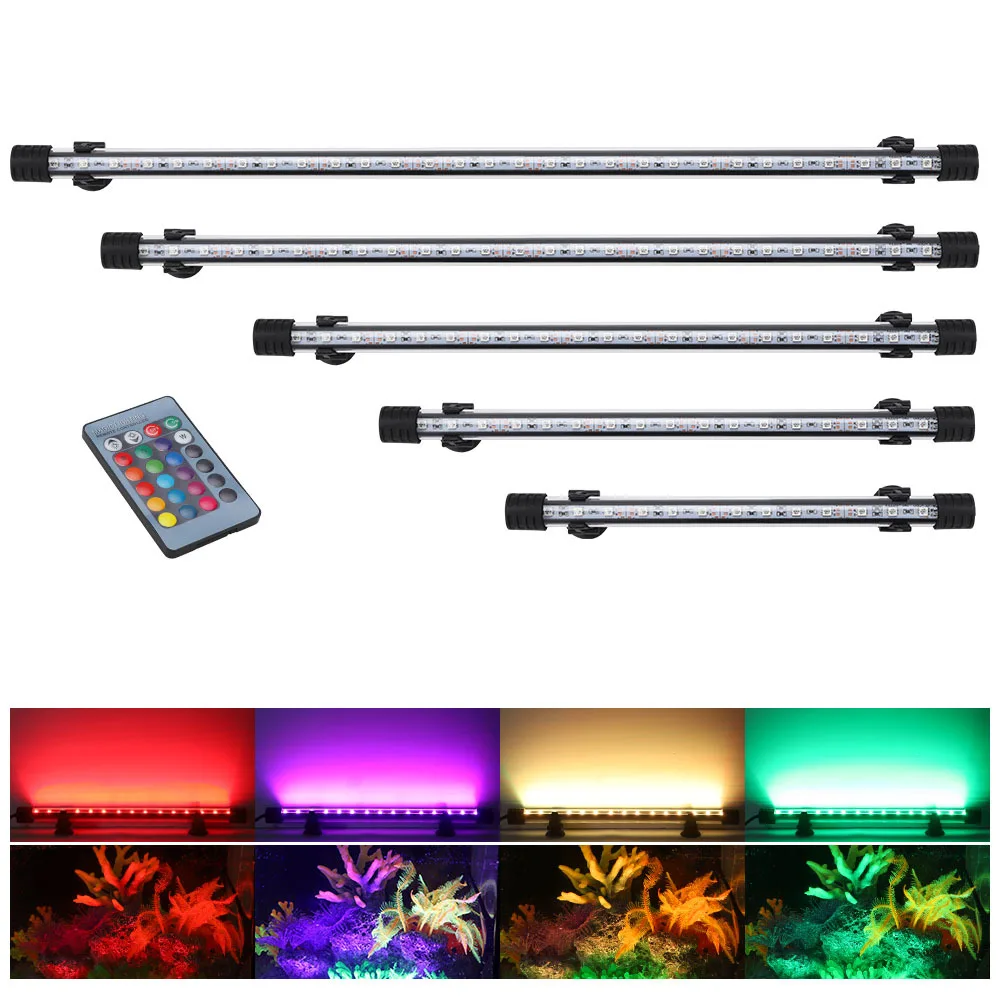 Tahan Air LED RGB Lampu Akuari - Fish In Aquarium Picture ulasan dan harga