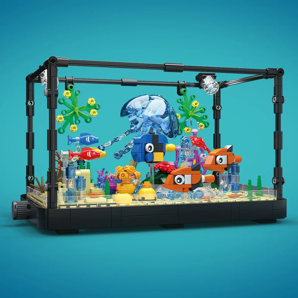 Set Blok Bangunan Akuarium den - Aquarium Fish Marine ulasan dan harga