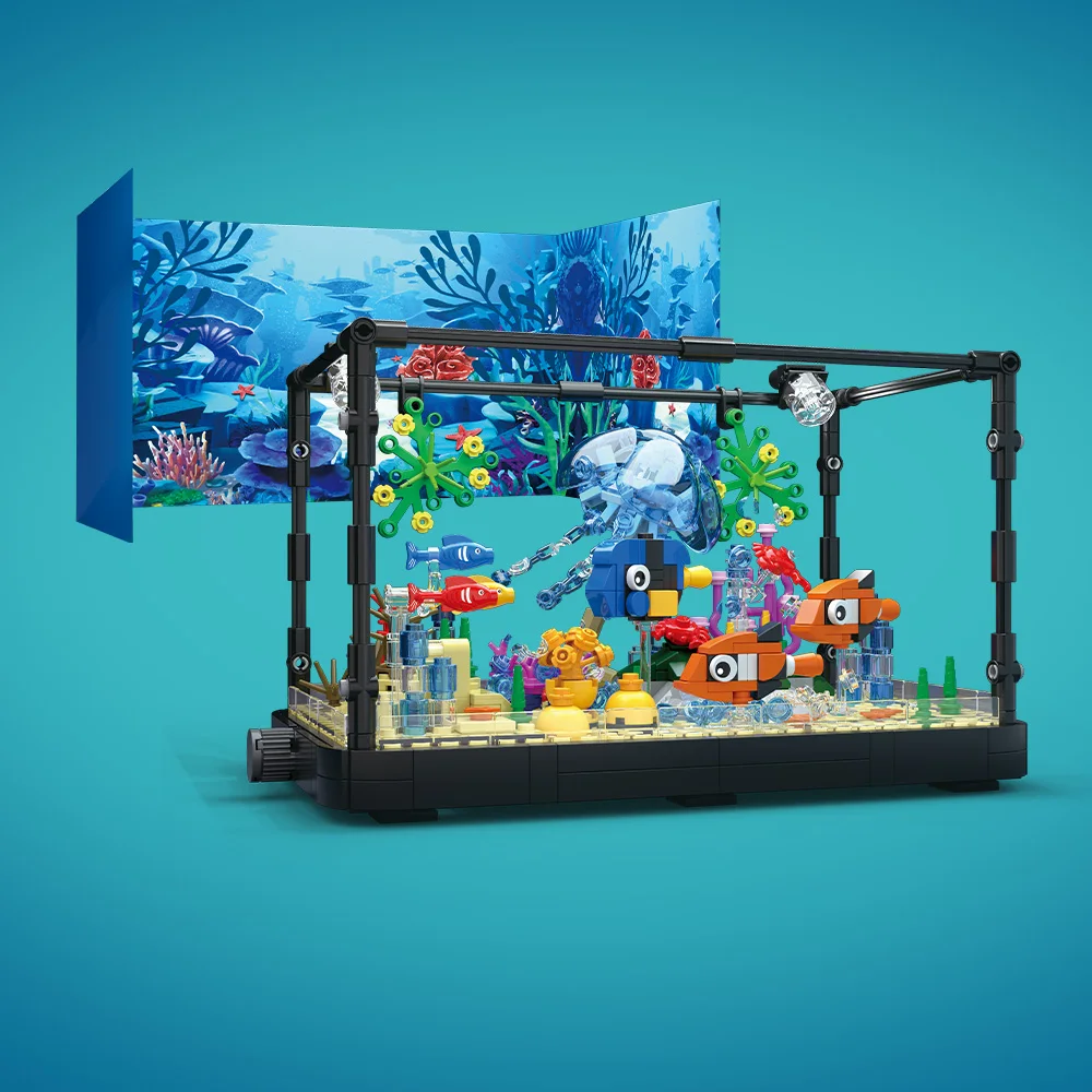 Set Blok Bangunan Akuarium den - Aquarium Fish Marine ulasan dan harga
