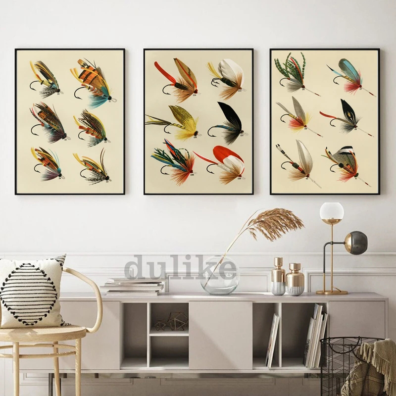 Poster umpan pancing lalat ant - Aquarium Fish Poster ulasan dan harga
