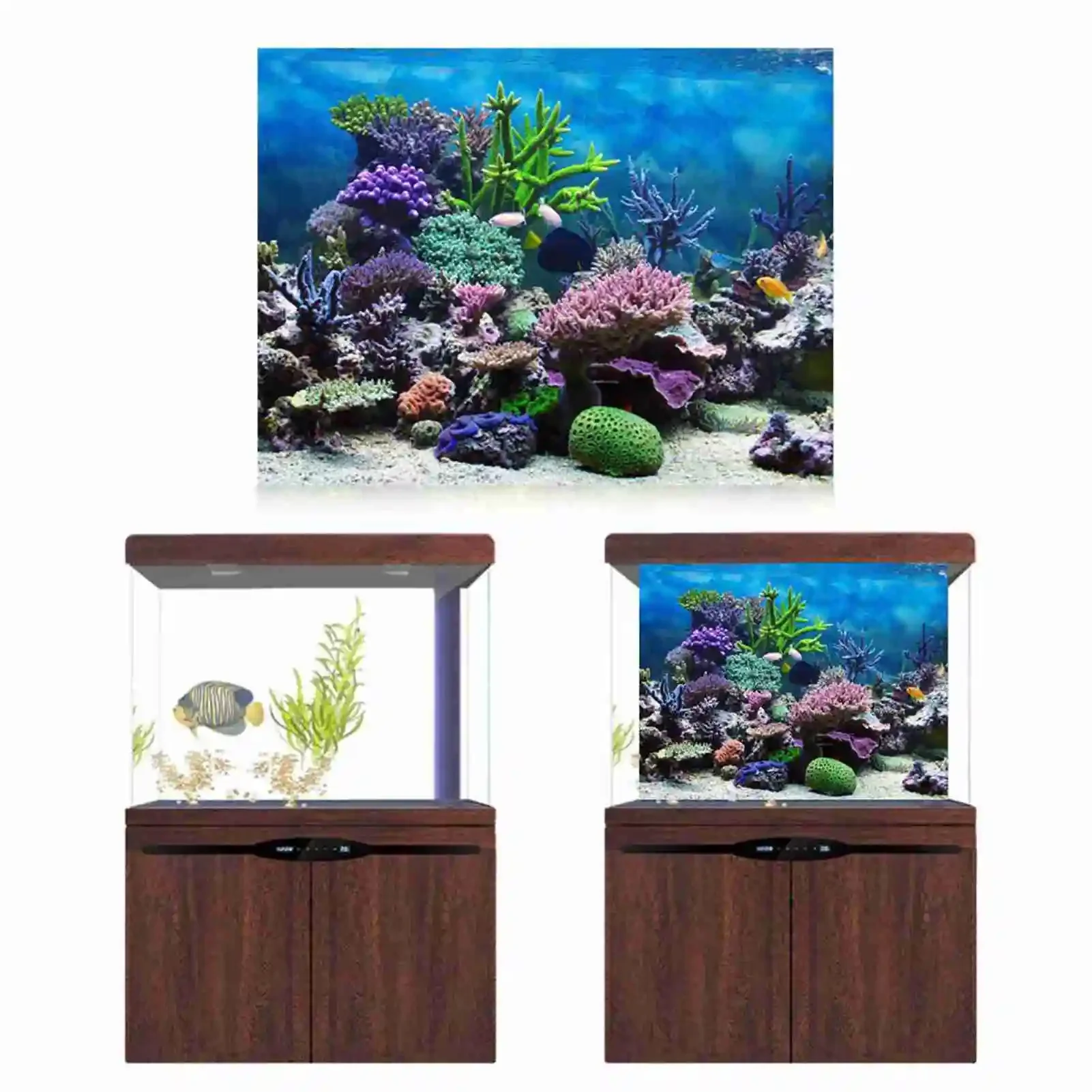 3D akuarium Poster pemandangan - Aquarium Fish Poster ulasan dan harga