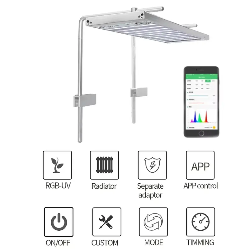 Lampu LED Akuarium Jepit 55W-1 - Aquarium Fish Sale ulasan dan harga