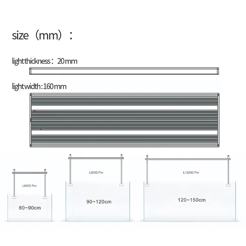 Lampu LED Akuarium Jepit 55W-1 - Aquarium Fish Sale ulasan dan harga